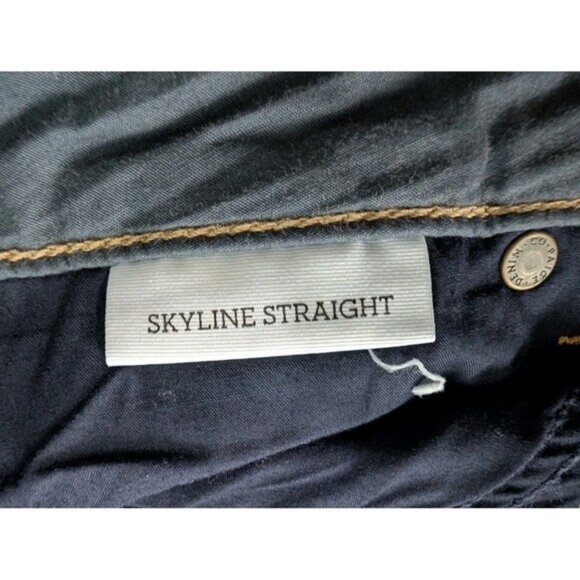 Paige Mens Skyline Straight Jeans 33 Blue Denim - Picture 4 of 8